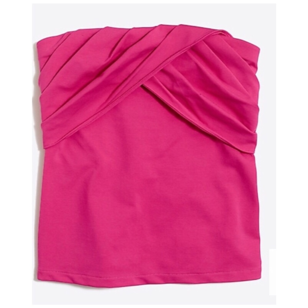 J Crew Factory strapless tank top wild berry medium